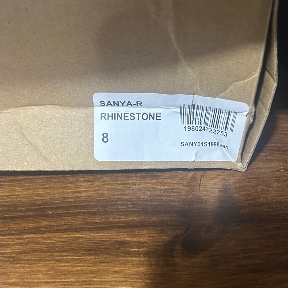 Steve Madden Sparkling Silver Rhinestone Heeled Boots new in box size 8 - Picture 9 of 12